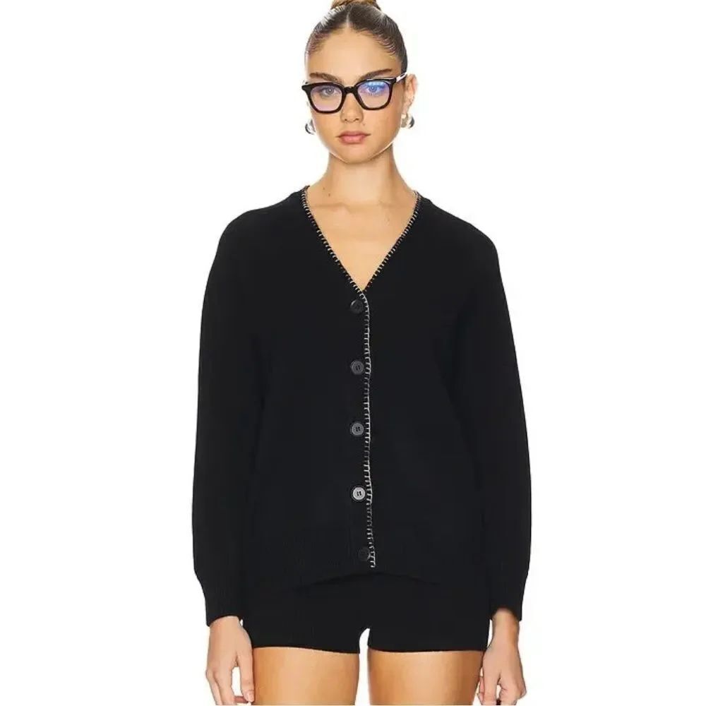 NWT 27 MILES MALIBU Galatea Cardigan Black XS